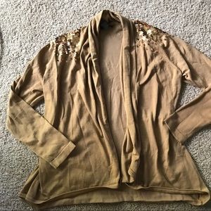 Sequined Shoulder Cardigan